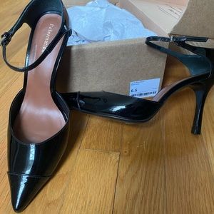 Reformation Kenny Bare Leather Heels